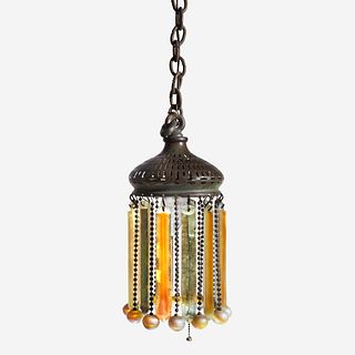 Attributed to Tiffany Studios (American, 1878-1933) Prism Hanging Light, circa 1905