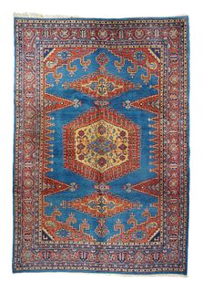 Vintage Persian Sarouk, 7'1" x 10'6"