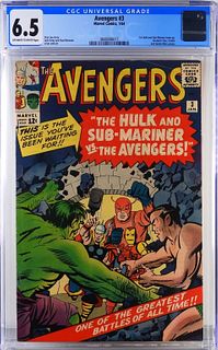 Marvel Comics Avengers #3 CGC 6.5