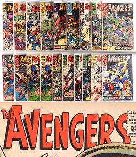 19PC Marvel Comics Avengers #12-#51 Group