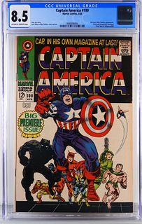 Marvel Comics Captain America #100 CGC 8.5