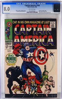 Marvel Comics Captain America #100 CGC 8.0
