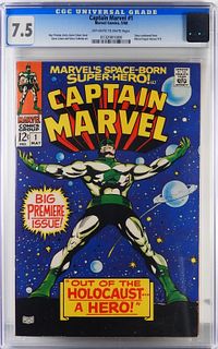 Marvel Comics Captain Marvel #1 CGC 7.5