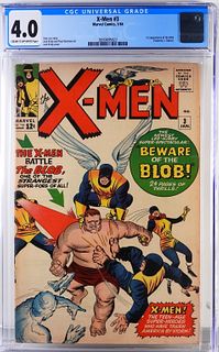 Marvel Comics X-Men #3 CGC 4.0