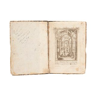 Nava, Joseph de. Vida de Santa Rosa de Viterbo. Puebla, finales de Siglo XVIII. Obra completa con 33 grabados en cobre.