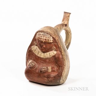 Pre-Columbian Stirrup-spout Pottery Vessel