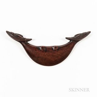 Contemporary Easter Island-style Wood Gorget
