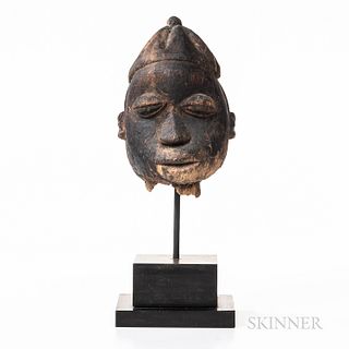 Yoruba Wood Head