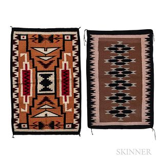 Two Small Contemporary Navajo Textiles