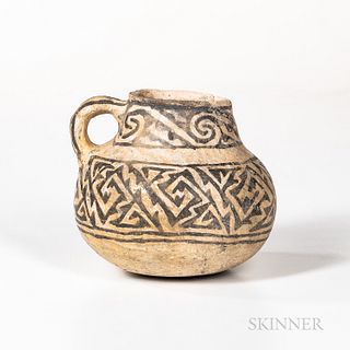 Small Mesa Verde Black-on-white Pottery Jug