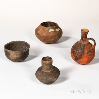 Four Prehistoric Pottery Vessels