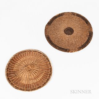 Two Southwest Basketry Trays