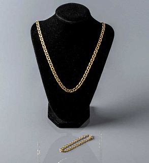 14kt Itatlian Gold Chain & 14kt Birks Gold Bracelet