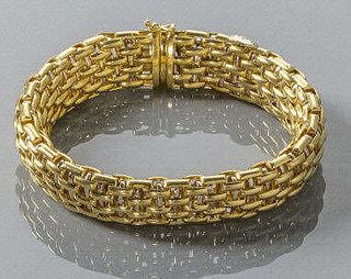 18kt Gold Mesh Bracelet