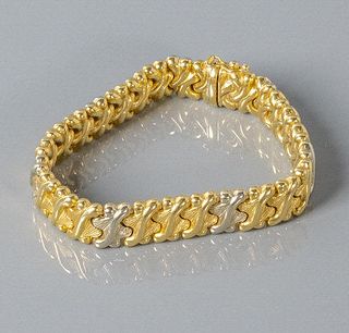 18kt Yellow & White Gold Bracelet