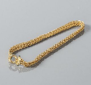 14kt Yellow Gold Woven Necklace