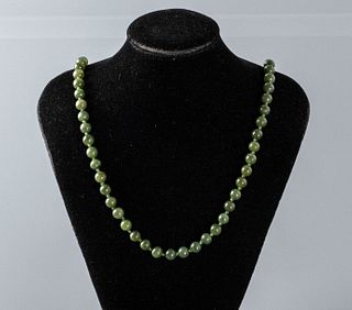 Nephrite Jade Beads Necklace