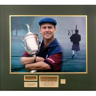 Framed Tribute Photograph With Plaque, 1999 Payne Stewart