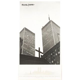 Framed Photograph, Twin Towers over Church of St. Peter's