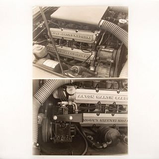 Gelatin Silver, Aston Martin Lagonda Engine Block, 4 Prints