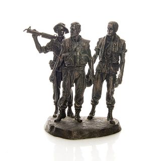 Bronze Statue of Three Soldiers, After Frederick Gart