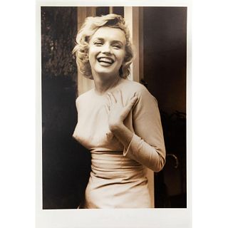 Framed Hulton Getty Giclee Print, Marilyn at Home