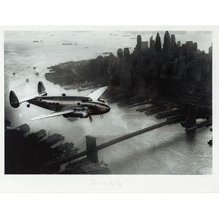 Framed Hulton Getty Giclee Print, New York Fly-By