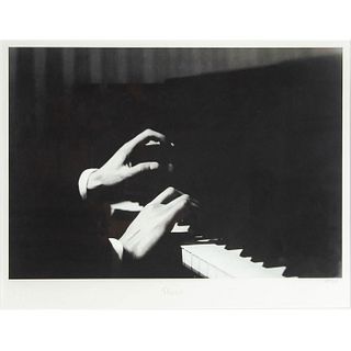 Framed Hulton Getty Giclee Print, Pianist