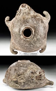 15th C. Vietnamese Anamese Pottery Frog Vessel, ex-Museum
