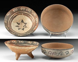 Nazca & Cajamarca Polychrome Bowls, ex-Museum
