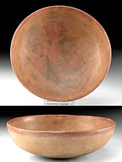 Rare Chorerra Bichrome Incised Bowl, ex-Museum
