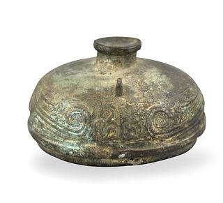 Chinese Bronze Cover, Western Zhou