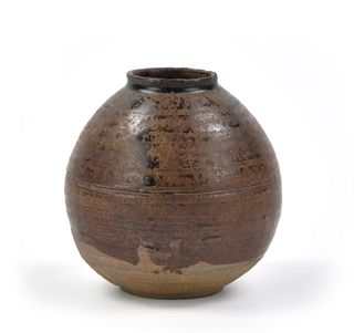 Chinese Fujian Brown Glazed Jar, Song Dynasty
