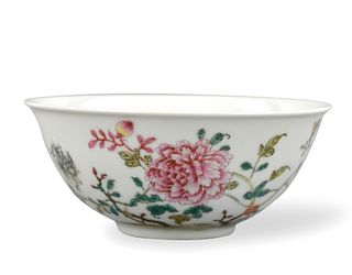 Chinese Famille Rose Floral Bowl, ROC Period