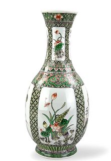 Chinese Famille Verte Vase,GuangXu P.