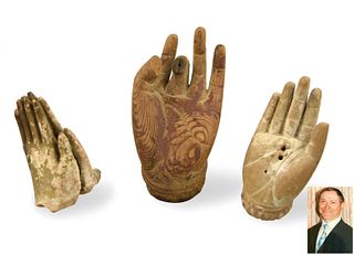 Group of 3 Chinese Buddha Hand, Tang-Song D.