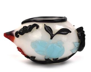 Chinese Peking Glass Waterpot, Qing Dynasty
