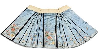 Chinese Embrodiery Lady`s Apron, Qing Dynasty