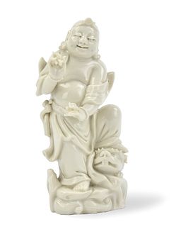 Chinese Dehua Ware Figure of "Liuhai", 19th C.