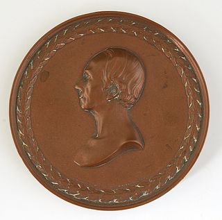 Bronze Commemorative Medallion Of Henry Clay, by D. B. Jones, the front marked "D.D. Jones, Del., and C.C Wright, Fecit," the reverse marked "Wm. Walc