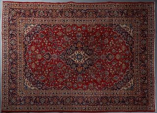 Kashan Carpet, 9' 8 x 13' 2.
