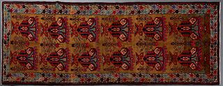 Semi-Antique Caucasian Karabaugh Carpet, 4' x 10' 6.