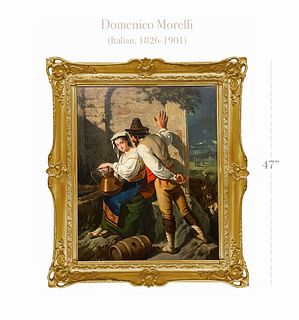 Domenico Morelli (Italian, 1826-1901) Oil On Canvas