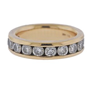 14k Gold 1.80ctw Diamond Wedding Band Ring