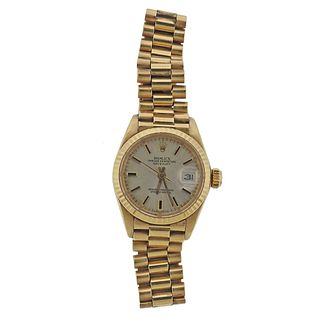 Rolex President Datejust 18k Gold Watch 6917