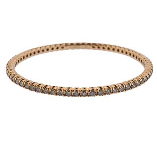 Misahara 7.50ctw Diamond 18k Gold Bangle Bracelet