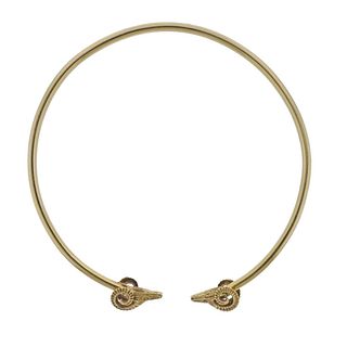 18k Gold Ram's Head Collar Necklace