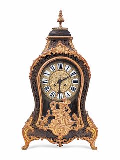 A Louis XIV Style Gilt Bronze Mounted Boulle Marquetry Bracket Clock