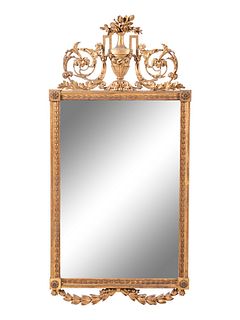 A French Neoclassical Giltwood Mirror