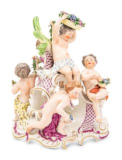 A Frankenthal Porcelain Figural Group